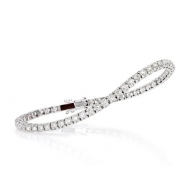 Crieri Poesia Tennis Bracelet in gold and natural diamonds 0,65 carats