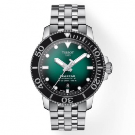 Tissot Seastar Powermatic80 green watch - T1204071109101