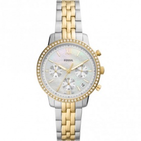 Fossil Neutra watch in Bicolor steel and Mother of Pearl ES5216