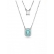 Swarovski Double Millenia octagonal light blue necklace 5640557