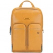 Piquadro backpack for PC and Ipad B2V in yellow leather CA5575B2V / SA