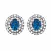 Salvini Dora earrings with diamonds and blue sapphire 20057688