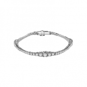Salvini Grace S tennis bracelet in gold and diamonds - 20071783