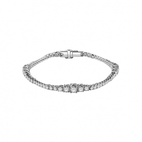 Salvini Grace S tennis bracelet in gold and diamonds - 20071783