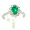 Giorgio Visconti Emerald Ring in gold and diamonds - AB16672BS