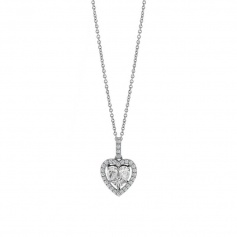 Salvini Magic Heart of Diamonds Necklace - 20085792