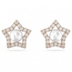 Swarovski Rose star earrings with crystals and pearls - 5645465