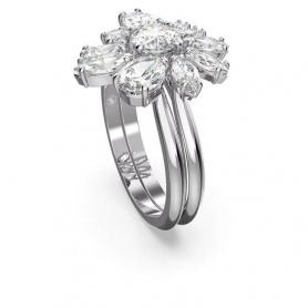 Swarovski Gema ring with white flower crystals 5644661