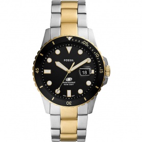 Fossil Men's Watch Blue Golden and Black - FS5951