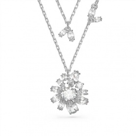 Swarovski Gema Double Strand Necklace with White Crystals 5644658