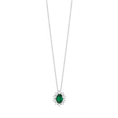 Salvini Halskette mit Smaragd und Diamanten - 20096716