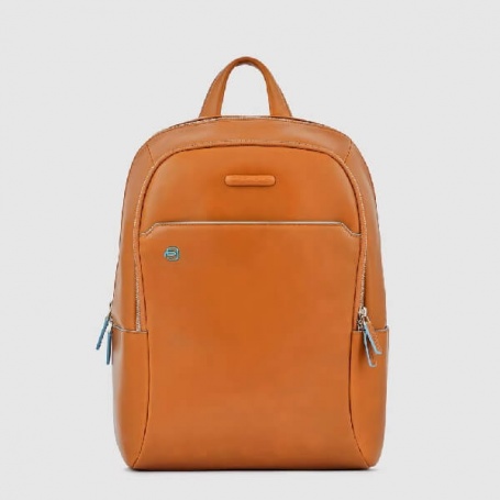 Blue Square Piquadro sand leather backpack - CA3214B2 / SAB