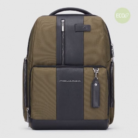 Piquadro Brief2 military green backpack - CA4532BR2 / VMN