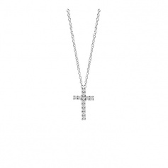 Salvini Virginia Croce Halskette mit Diamanten - 20075245