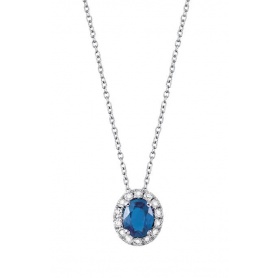 Salvini Dora Halskette mit blauem Saphir und Diamanten, in Gold - 20057646