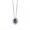 Bliss Regal necklace white gold, sapphire and diamonds 20094851