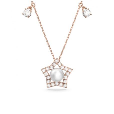 Swarovski Star necklace rosé star with crystals - 5645382