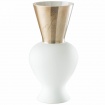 Venini Re lattimo vase, white and bronze - 515.13LA
