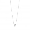 Salvini Be Happy necklace letter V with diamonds - 20089251