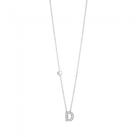 Salvini Be Happy necklace letter D with diamonds - 20089233