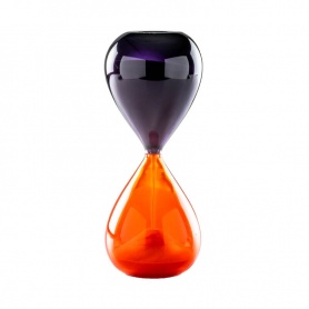 Venini hourglass in orange and indigo color - 420.06AR