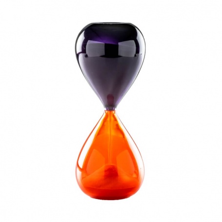 Venini hourglass in orange and indigo color - 420.06AR