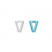 Valentina Ferragni Earrings Joy Metallic Blue & Silver -DVF-OR-LO4