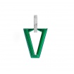 Valentina Ferragni Metallic Green Mono-Ohrring -DVF-OR-LU10
