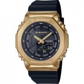 Casio G-Shock black and gold men's watch GM-S2100GB-1AER