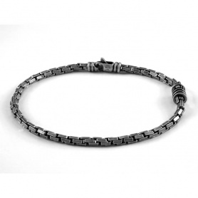 Salvini Funky bracelet in burnished silver and diamond 20085552