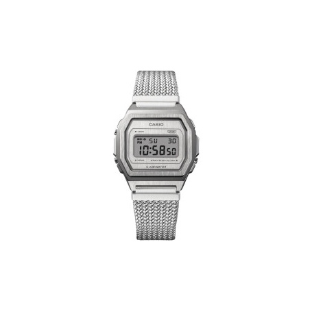 Casio Vintage rectangular gray digital A1000MA-7EF watch