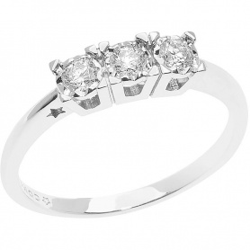 Comete Momenti Trilogy Ring with Diamonds - ANB2641