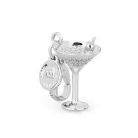 Cocktail silver charm-HL009