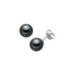 Miluna Black Queen Twin Pearl Earrings 7mm - PPN775BNMV