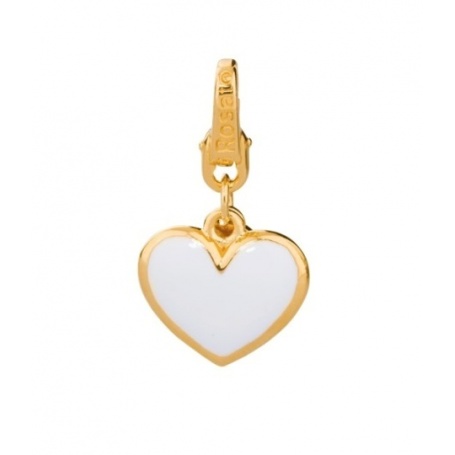 Silver plated Heart Charm gold-BB021