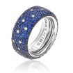 Anello Chimento Star con zaffiri blu e diamanti - 1AU0407SB5140