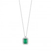 Collana Bliss Prestige con smeraldo e diamanti - 20095699