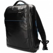 Piquadro Rucksack für PC und Ipad B2V aus schwarzem Leder CA4818B2V/N