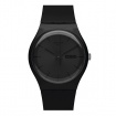 Swatch Black Rebel schwarze Uhr New Gent - SO29B706