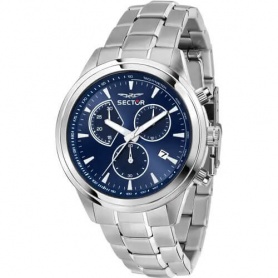 Sector670 chrono blue watch, steel R3273740006