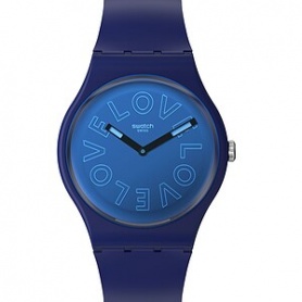 Swatch watch Love to go around San Valentino blue - SO29N107