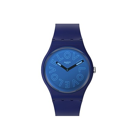 Swatch watch Love to go around San Valentino blue - SO29N107
