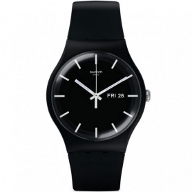 Swatch Mono Black Gent Schwarze Uhr - SO29B704