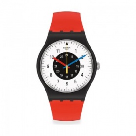 Swatch watch Rouge and Noir New Gent - SO32B401