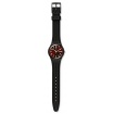 Swatch Uhr Sir Red schwarz Bronze Bordeaux Silikon - GB753