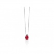 Miluna necklace with natural Ruby and white gold - CLD4275
