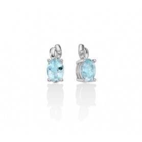 Miluna earrings with Aquamarine and diamonds ERD2659