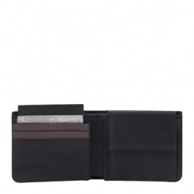 Piquadro Paavo wallet in black plelle - PU4188S122R/N