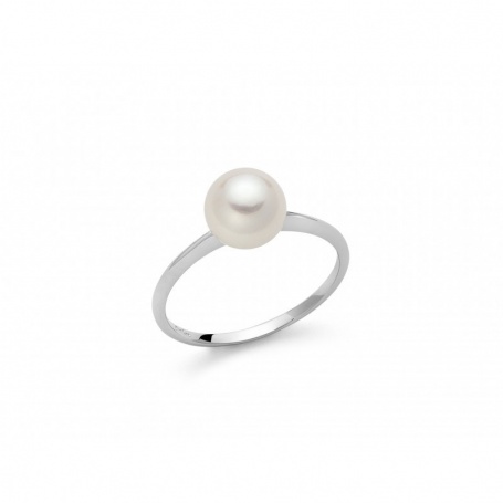 Miluna Ring mit weißer Perle 8mm - PLI1591