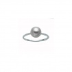 Miluna Ring with Gray Pearl 8mm - PLI1616